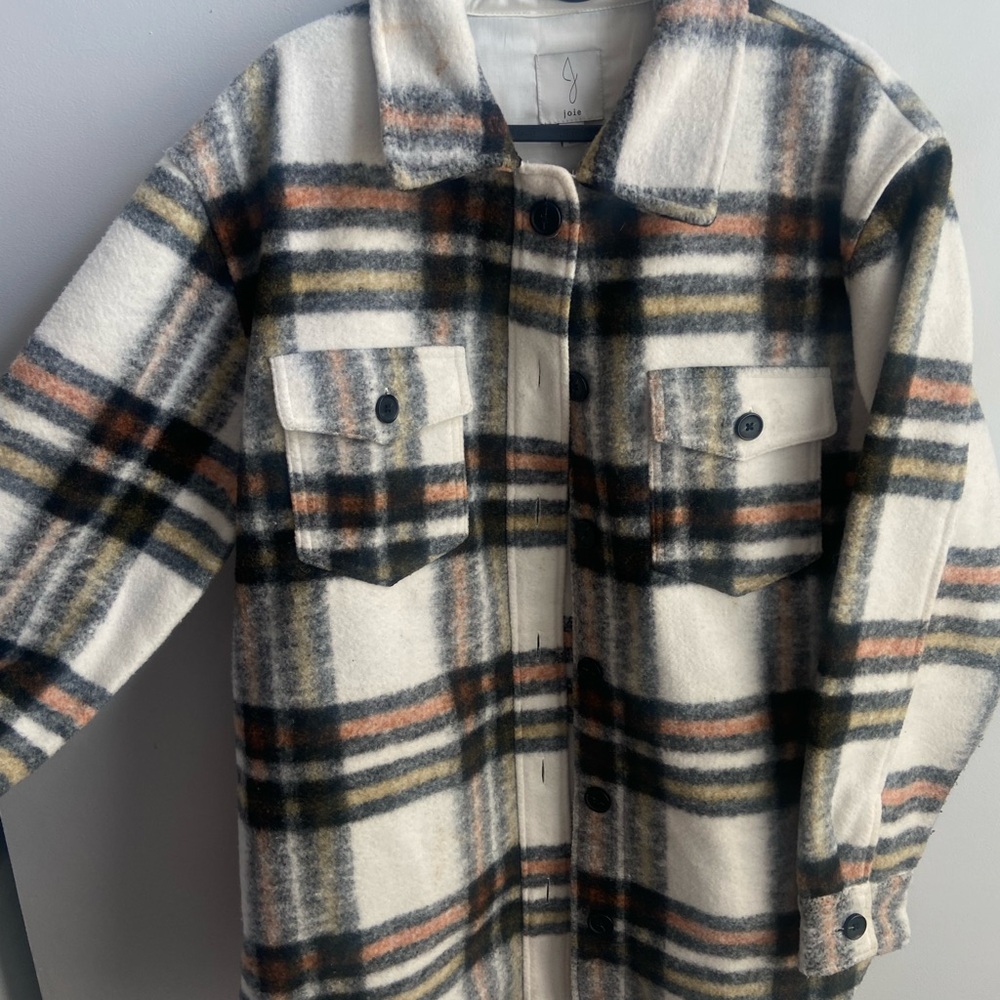 Plaid Jacket in Cream and Black